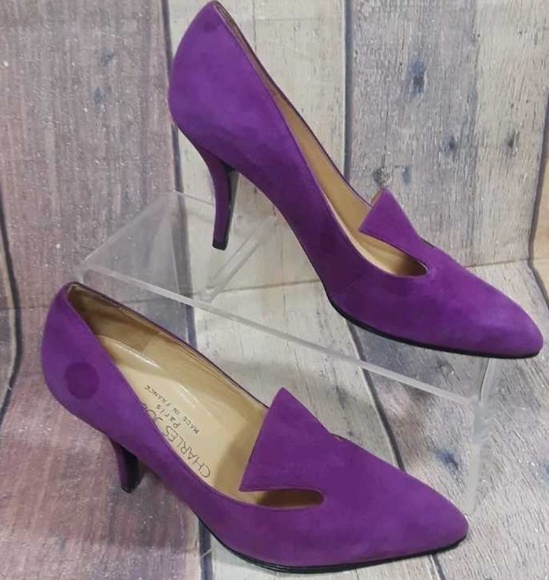 Charles Jourdan Shoes - Charles Jourdan Paris Suede Leather Heels Size 6 M